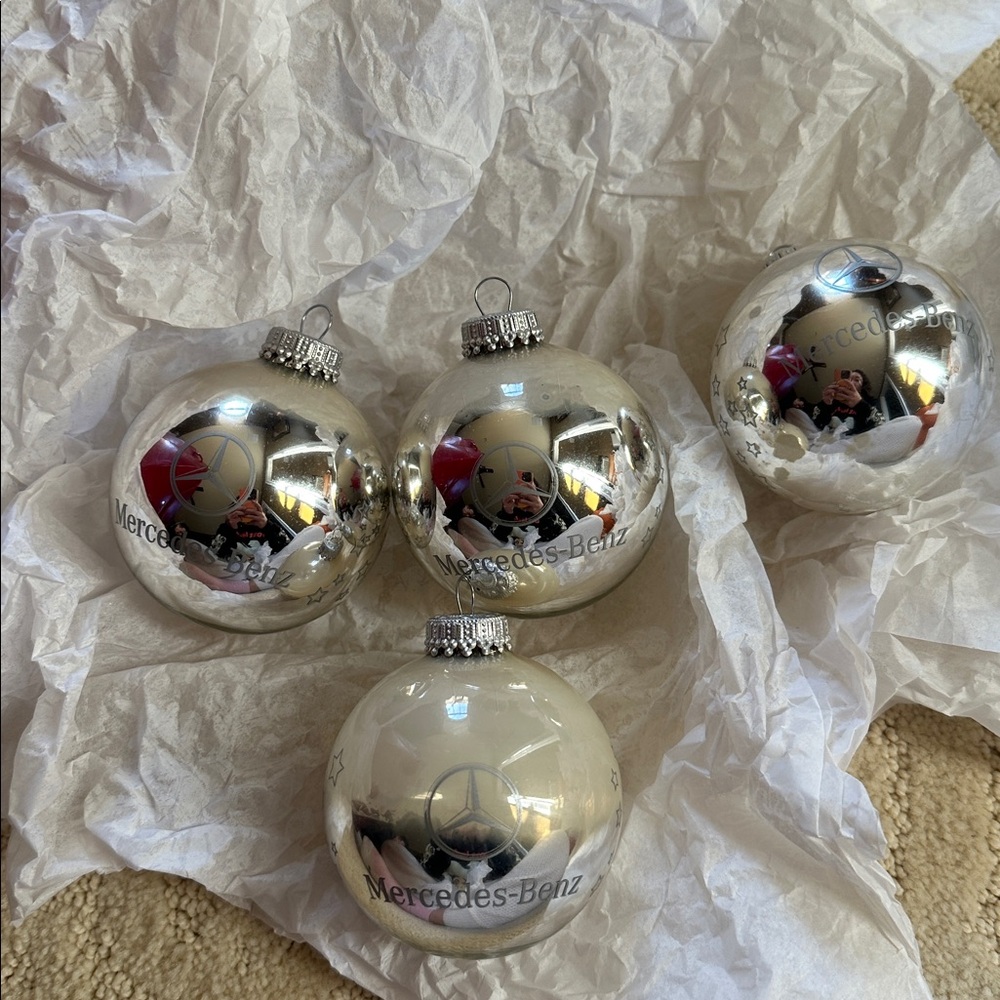 Mercedes-Benz Silver Holiday Ornament